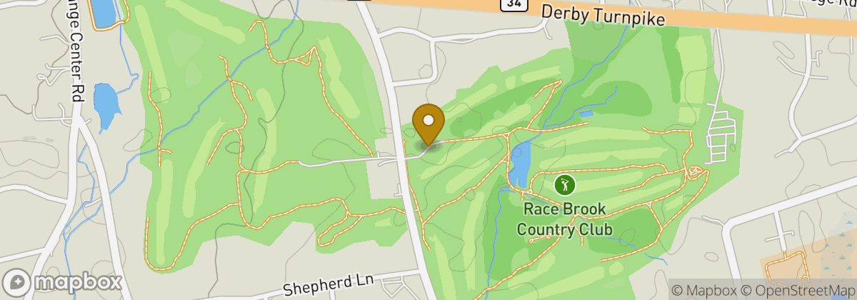 Map location: Race Brook Country Club