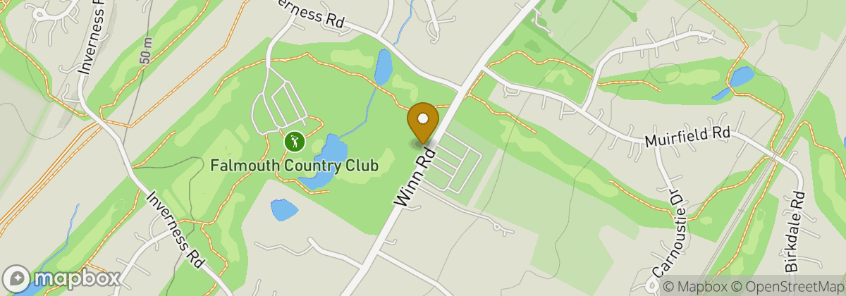 Map location: Falmouth Country Club