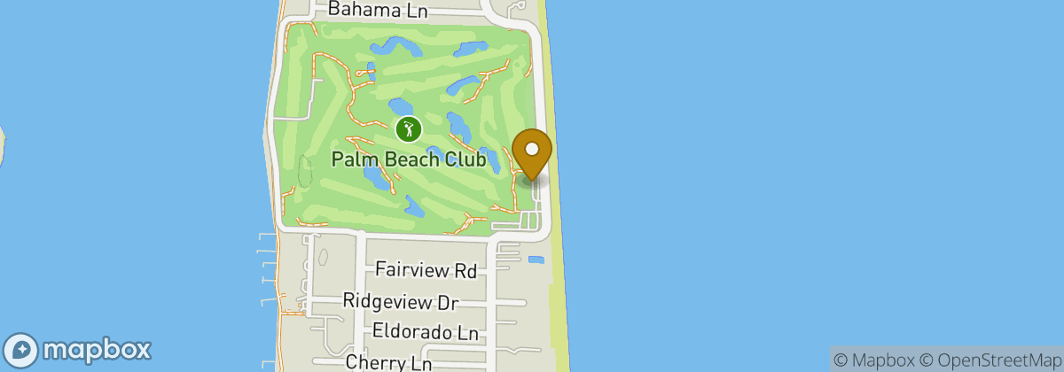 Map location: Palm Beach Country Club
