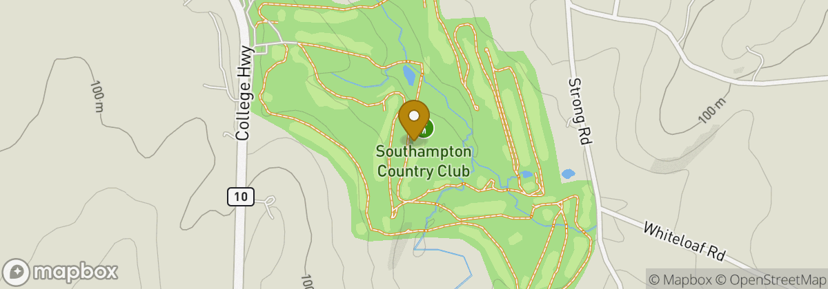 Map location: Southampton Country Club