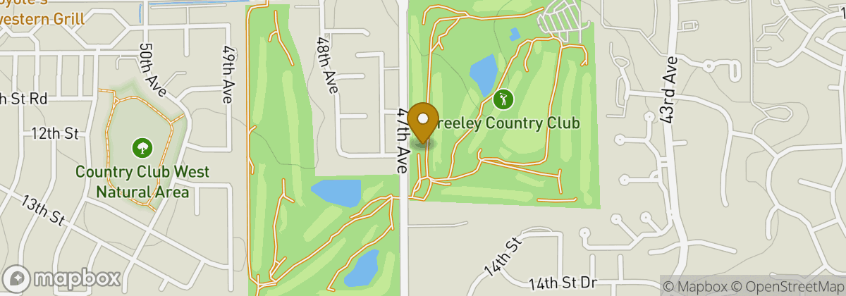 Map location: Greeley Country Club