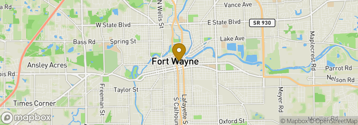 Map location: Fort Wayne