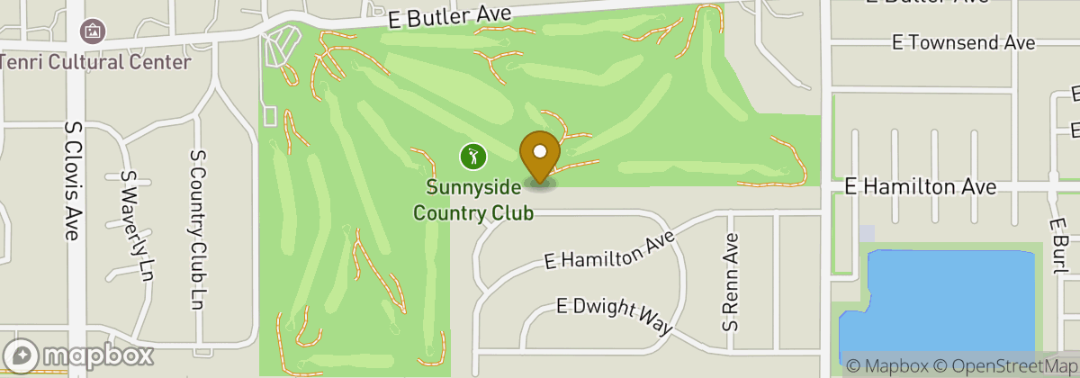 Map location: Sunnyside Country Club