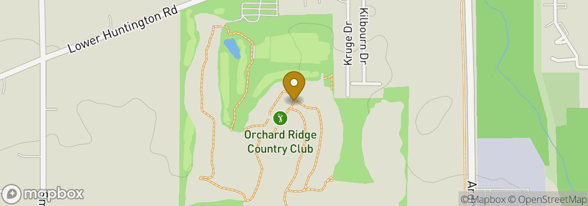 Map location: Orchard Ridge Country Club
