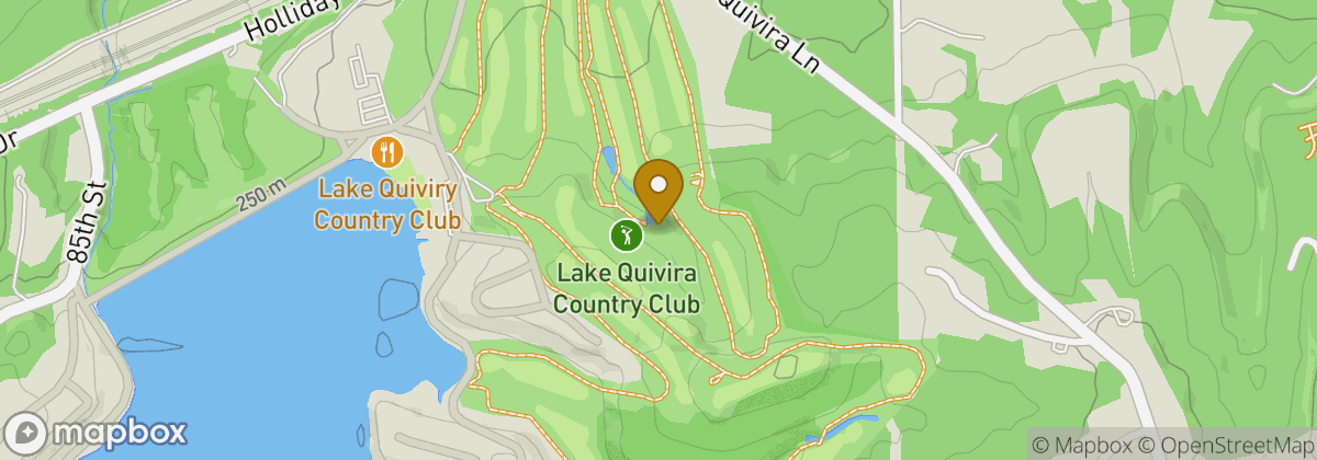 Map location: Lake Quivira Country Club