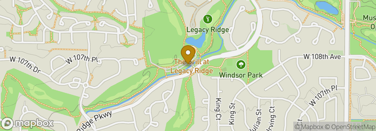 Map location: Legacy Ridge Golf Course