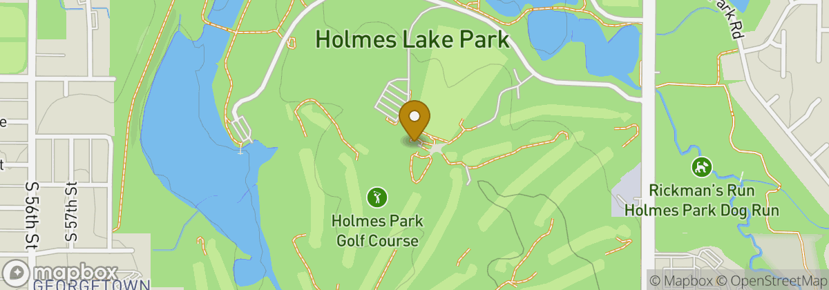 Map location: Holmes Lake Park Golf Course