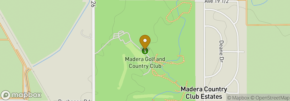 Map location: Madera Golf and Country Club