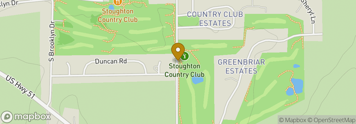 Map location: Stoughton Country Club