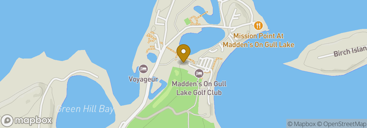 Map location: Madden's on Gull Lake