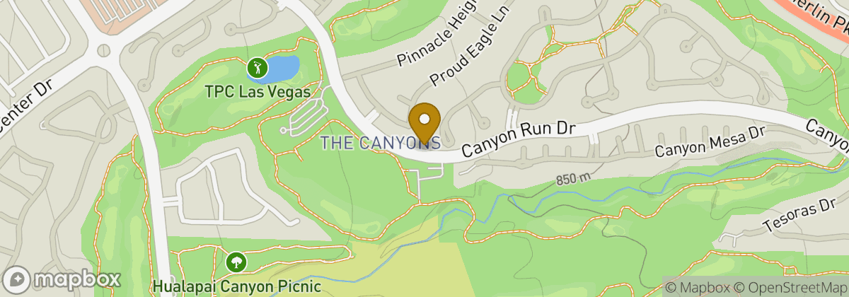 Map location: TPC Las Vegas