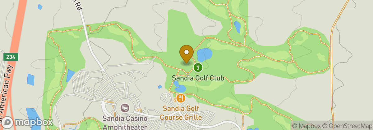 Map location: Sandia Golf Club