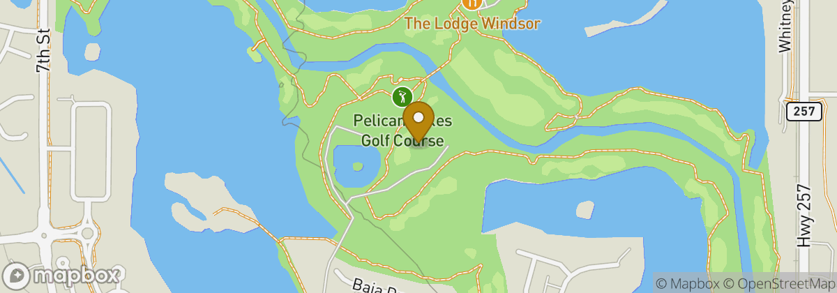 Map location: Pelican Lakes Golf Course
