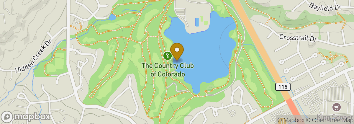Map location: Country Club of Colorado