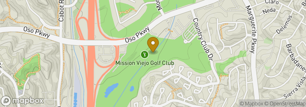 Map location: Mission Viejo Golf Club