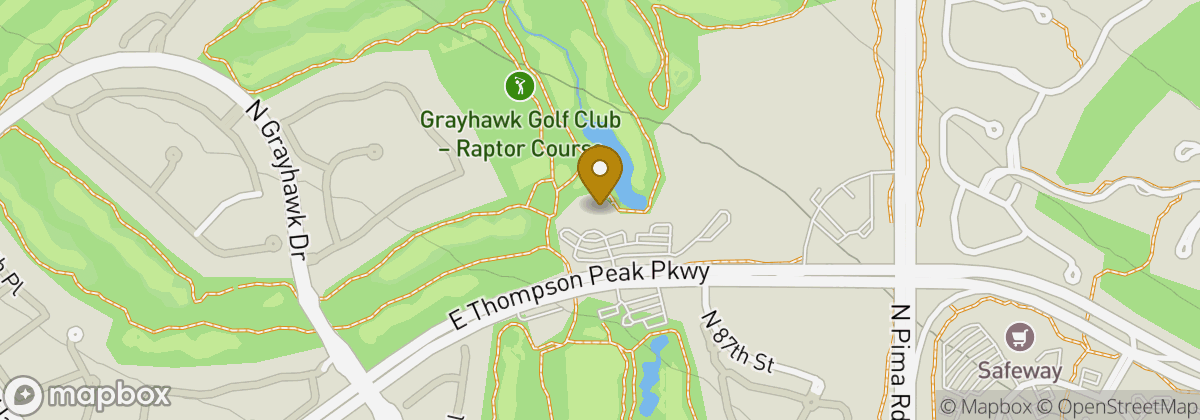 Map location: Grayhawk Golf Club