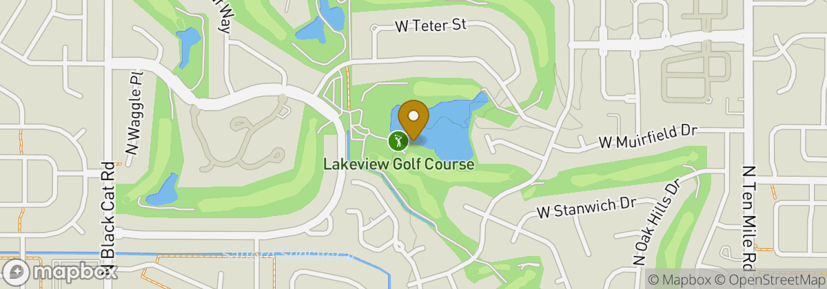 Map location: Lakeview Golf Course