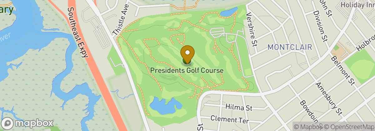 Map location: Presidents Golf Course