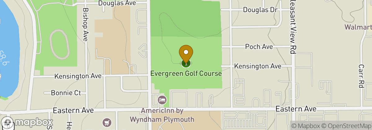 Map location: Evergreen Golf Club
