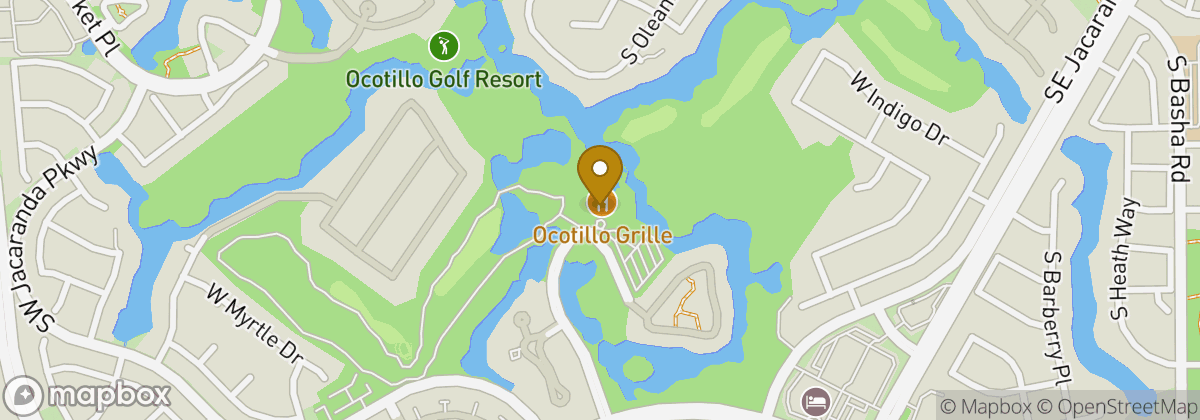 Map location: Ocotillo Golf Club