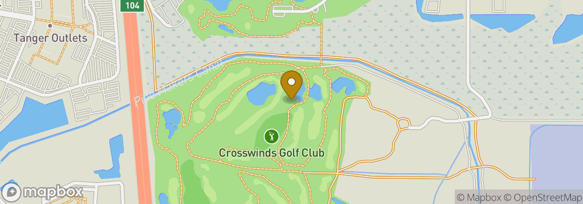 Map location: Crosswinds Golf Club