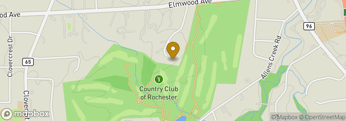Map location: Country Club of Rochester