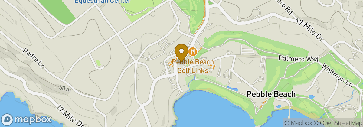 Map location: Pebble Beach Resorts