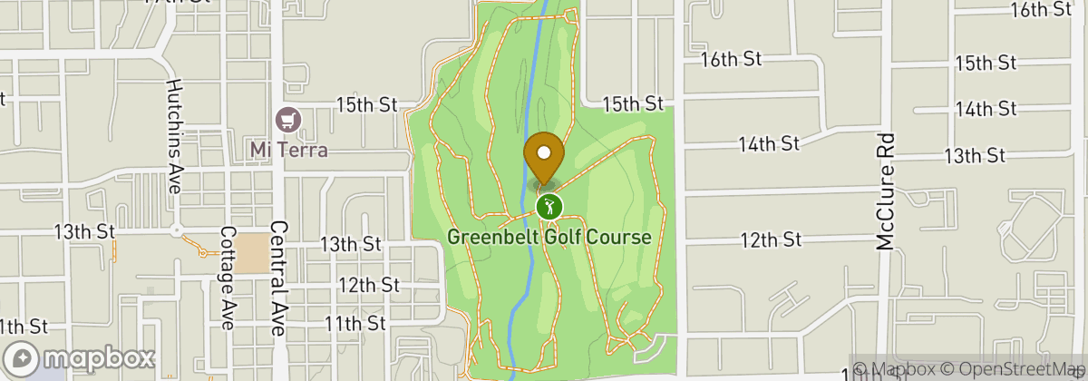 Map location: Greenbelt Golf Course