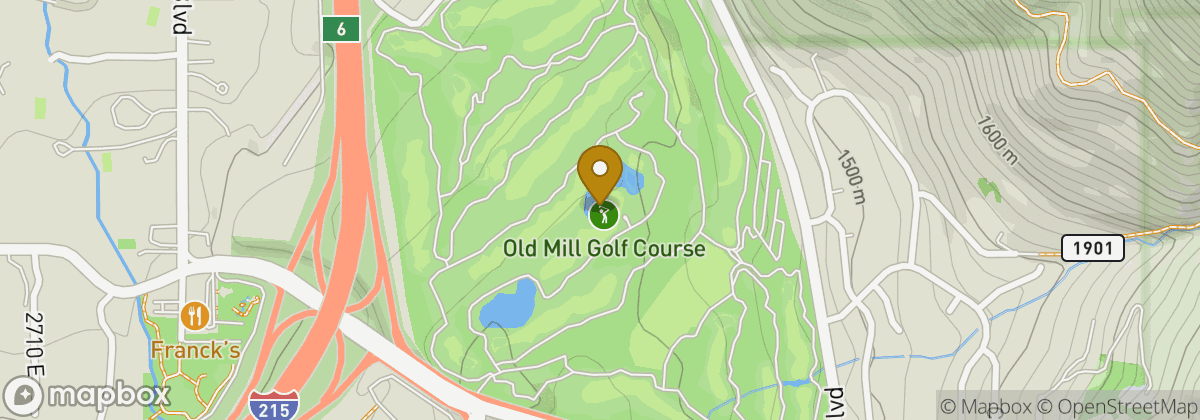 Map location: Old Mill Golf Course