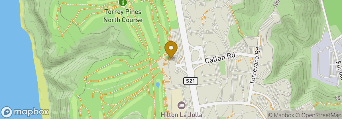 Map location: Torrey Pines Golf Course