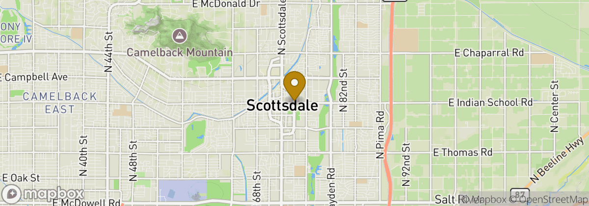 Map location: Scottsdale