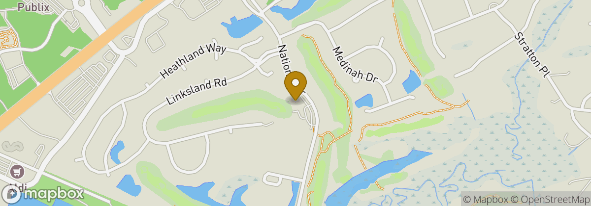 Map location: Charleston National Golf Club
