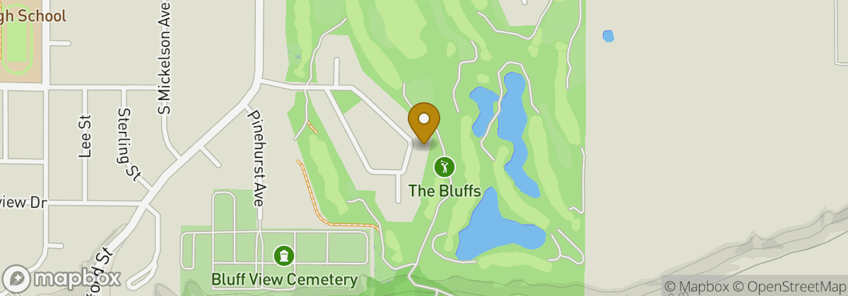 Map location: The Bluffs Golf Course